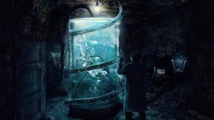 Men woman professor artwork lab