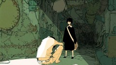 Men woman urban cityscapes artwork digital art bob cut