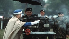 Men woman weapons Army Umbrellas Britain shooting queen queen 
