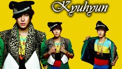 Men yellow background asians caps singers Korean k-pop Super 