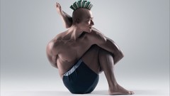 Men yoga minimalistic artwork