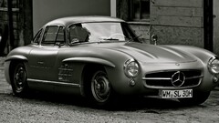 Mercedes-Benz Mercedes-Benz 300SL old car monochrome Car vehicle