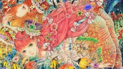 Mermaid fish Anime anime girls digital art