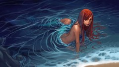 Mermaids redheads fantasy art