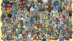 Mess cartoons WALL E drawings