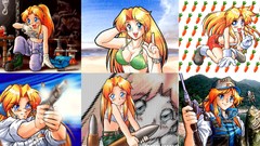 Metal blondes anime girls Metal Slug