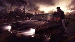 Metal cars drake male cities digital art