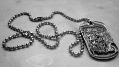 Metal iron maiden necklaces