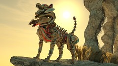 Metal Lions digital art