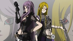 Metal spikes collar navel red eyes gloves earrings instruments 