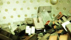 Metal Typography lettering