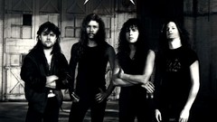 Metallica james hetfield greyscale Lars Ulrich Kirk Hammett 