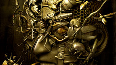 Metamorphosis artwork metal insects