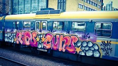 Metro graffiti cityscapes