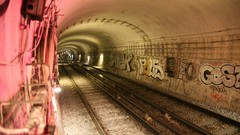 Metro graffiti Paris abandoned urban