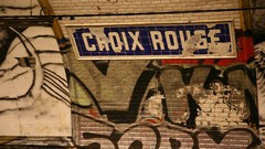 Metro graffiti Paris abandoned urban