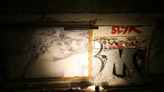 Metro graffiti Paris abandoned urban