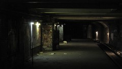 Metro graffiti Paris subway abandoned urban