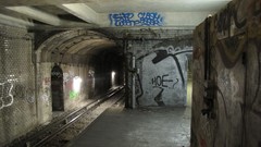 Metro graffiti Paris subway abandoned urban