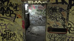 Metro graffiti Paris subway abandoned urban