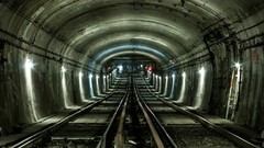 Metro graffiti Paris subway abandoned urban tracks