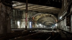 Metro graffiti Paris subway abandoned urban tracks