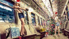 Metro woman Gifts underground Confetti Champagne party blondes 