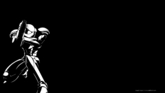 Metroid black and white