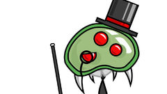 Metroid monocle swag white