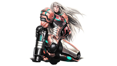 Metroid white samus aran