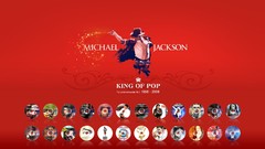 Michael Jackson red background