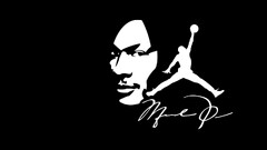 Michael Jordan Men face monochrome