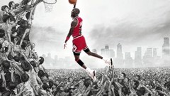 Michael Jordan selective coloring
