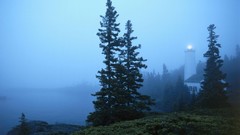 Michigan Harbor rocks national park lighthouses