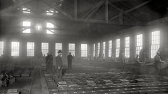 Michigan Products USA worker historic factories grayscale 