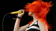 Microphones black background striped