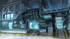 Microsoft science fiction halo halo reach cityscapes concept 