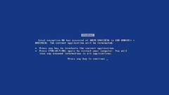 Microsoft windows blue screen