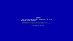 Microsoft windows blue screen