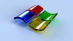 Microsoft windows glass art