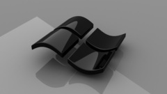 Microsoft windows glossy texture