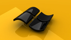 Microsoft windows glossy texture