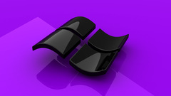 Microsoft windows glossy texture