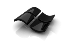 Microsoft windows glossy texture