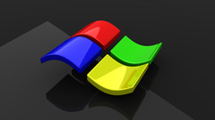 Microsoft windows logos glossy