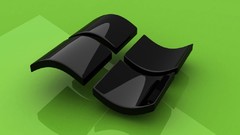 Microsoft windows logos glossy