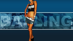 Midriff bai ling denim