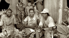 Migrant cotton pickers at