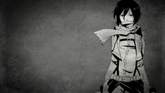 mikasa ackerman shingeki no kyojin Anime anime girls monochrome
