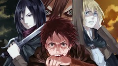 Mikasa ackerman shingeki no kyojin eren jaeger christa renz 